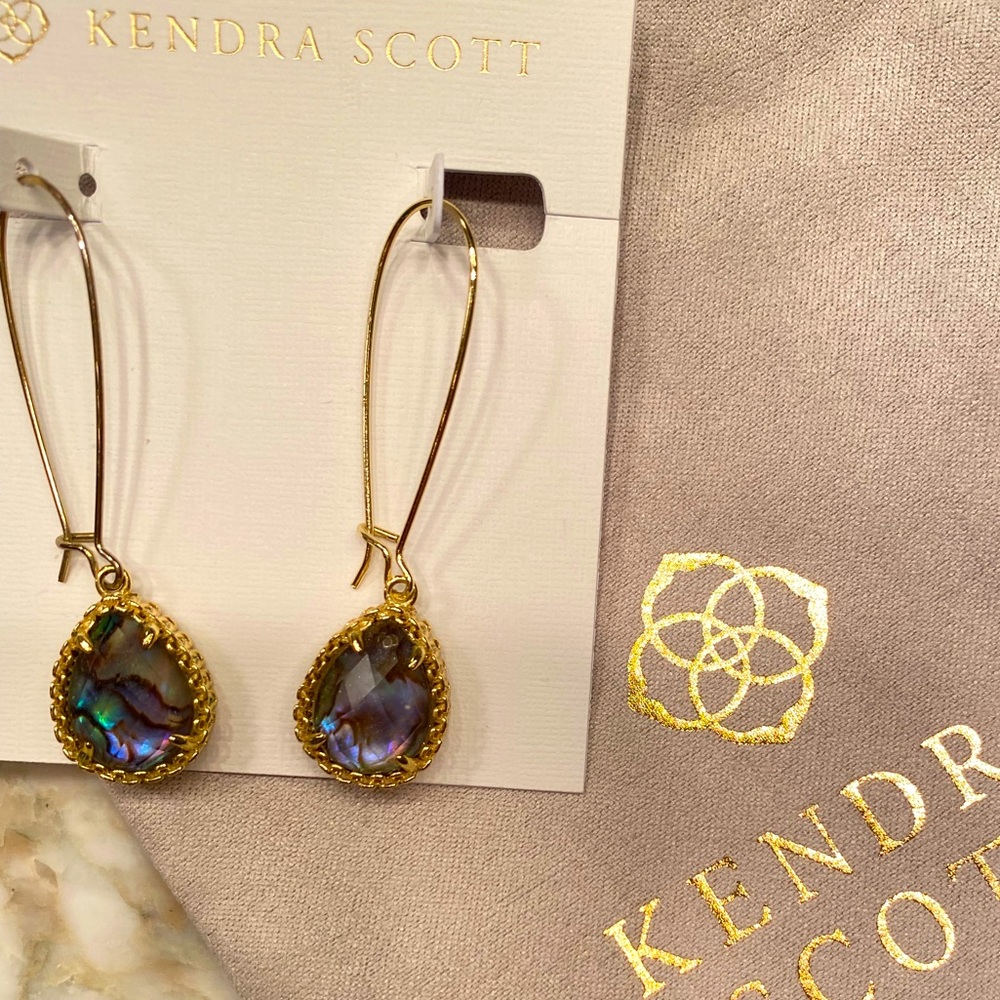 Kendra Scott Dee earring in multi stone with gold